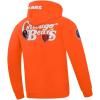 Pro Standard Mens NFL Souvenir Brushed Back French Terry Pull Over Hoodie(Orange)