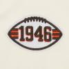 Pro Standard Womens NFL Retro Classics Brushed Back French Terry Cropped Pullover Hoodie(Eggshell/ Brown)