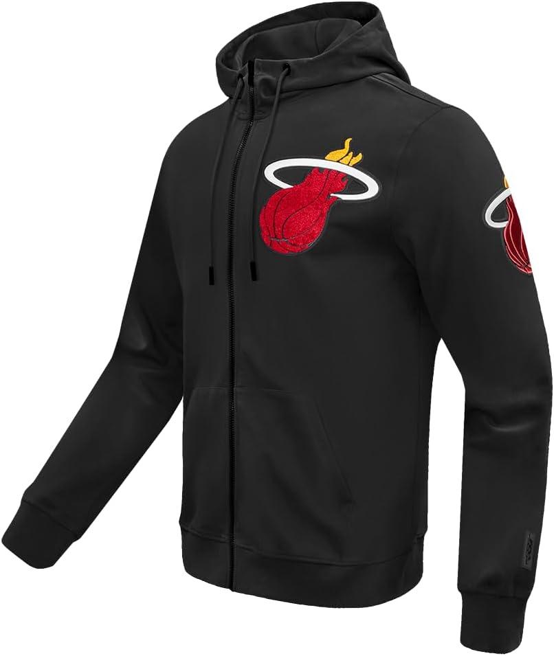 image:imagePro Standard NBA mens Mens Nba Miami Heat Classic Chenille Full Zip Hoodie