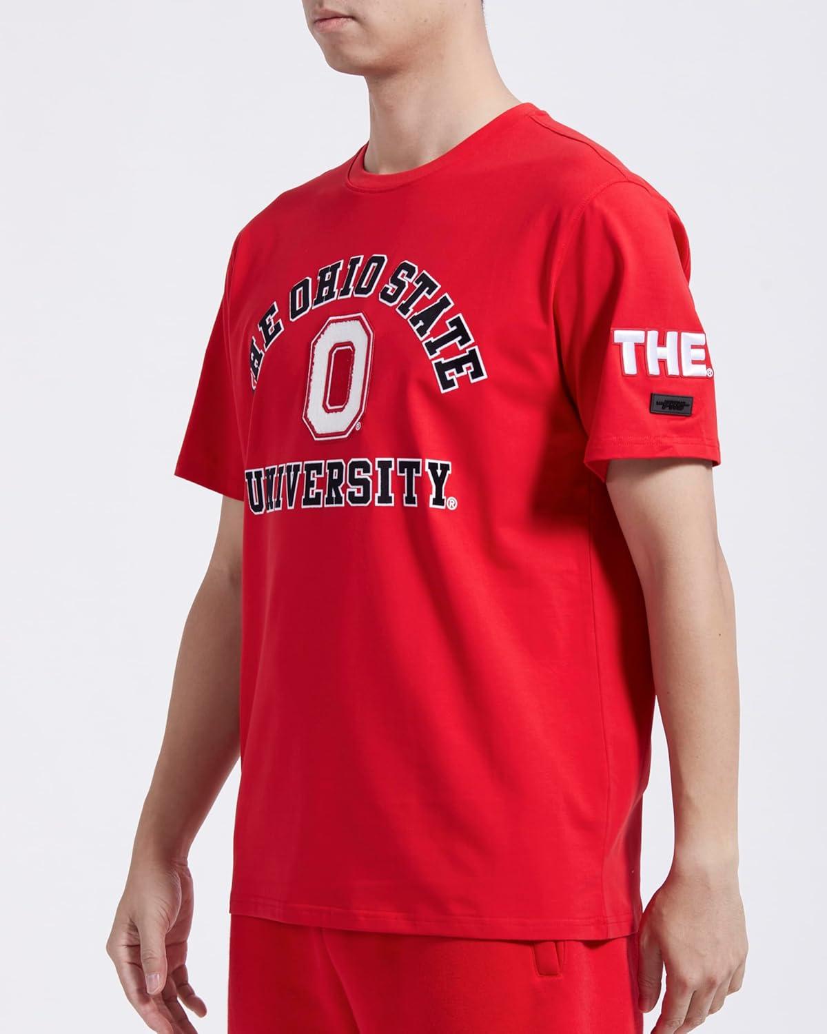 image:imagePro Standard Mens Pro Standard Mens College Classic Chenille Short Sleeve TeeRed