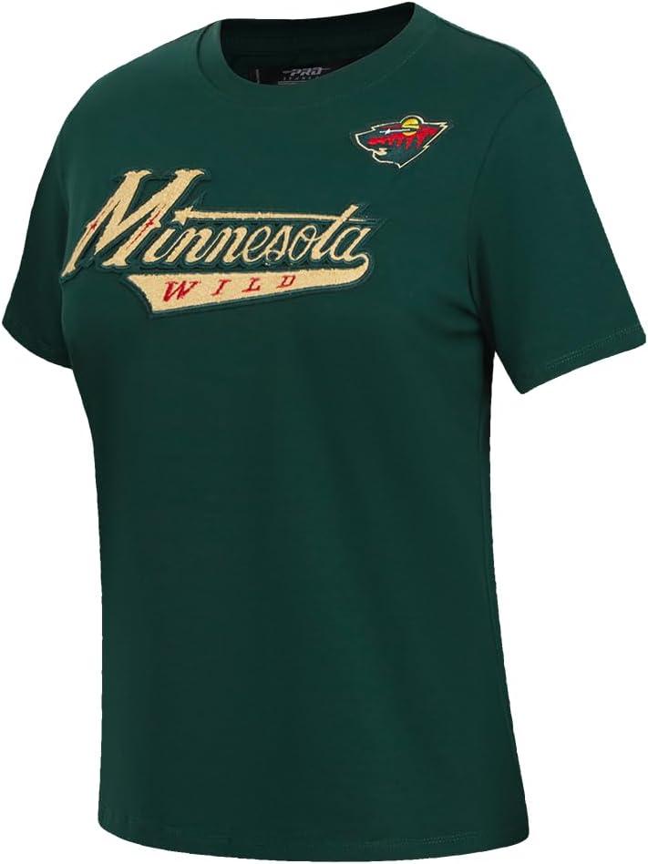 image:imagePro Standard NHL Womens Pro Standard Womens NHL Classic Chenille Short Sleeve Slim Fit TeeForest Green