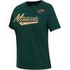 Pro Standard NHL Womens Pro Standard Womens NHL Classic Chenille Short Sleeve Slim Fit Tee(Forest Green)