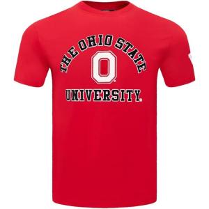 Pro Standard Mens Pro Standard Mens College Classic Chenille Short Sleeve Tee(Red)