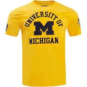 Pro Standard Mens Pro Standard Mens College Classic Chenille Short Sleeve Tee(Yellow)