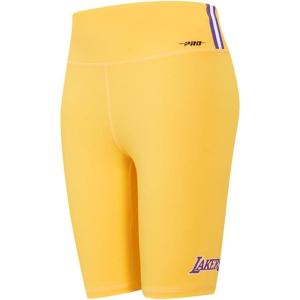 Pro Standard NBA Womens Womens NBA Classic Chenille Bike Short(Yellow)