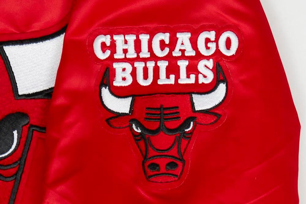 image:imagePro Standard NBA boys Pro Standard Big Boys Nba Classic Chenille Satin JacketRed