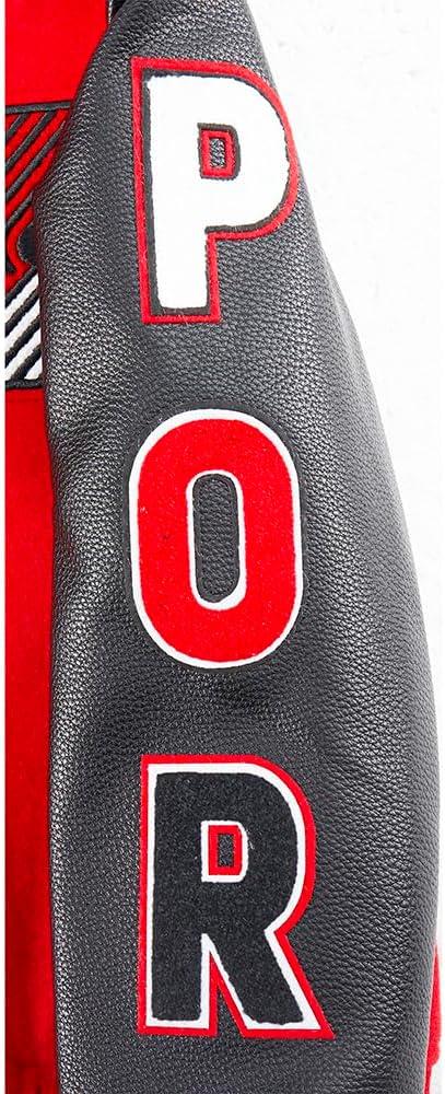 image:imagePro Standard NBA boys Pro Standard Big Boys Nba Classic Chenille Wool Varsity JacketRedBlack