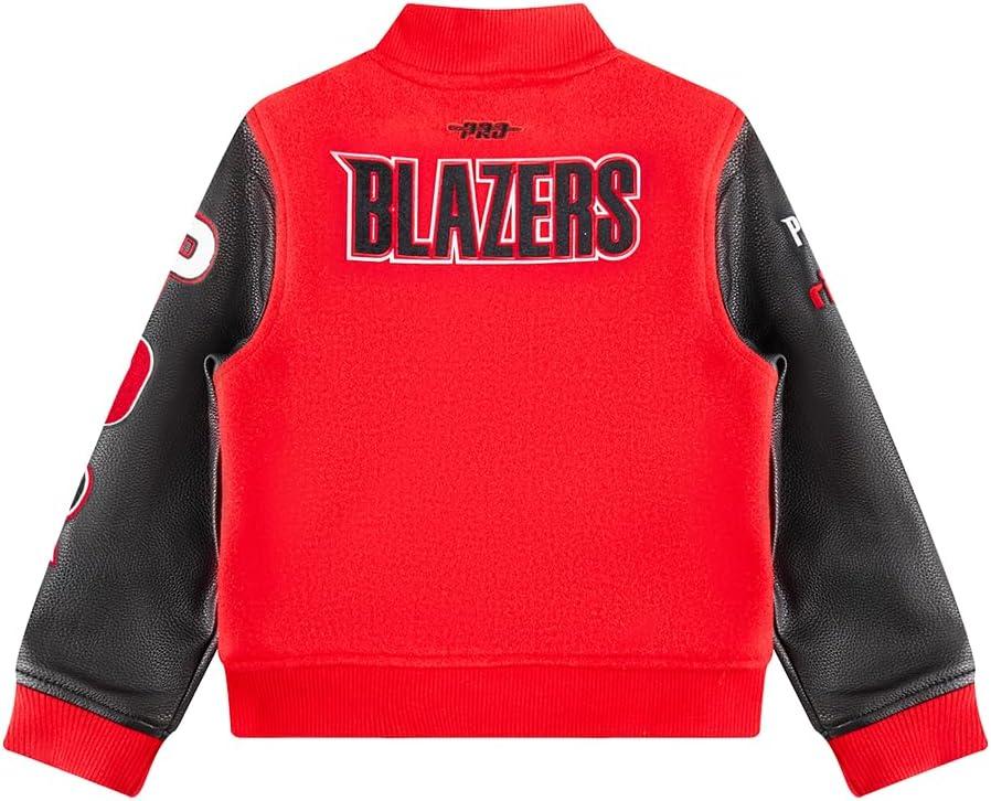 image:imagePro Standard NBA boys Pro Standard Big Boys Nba Classic Chenille Wool Varsity JacketRedBlack