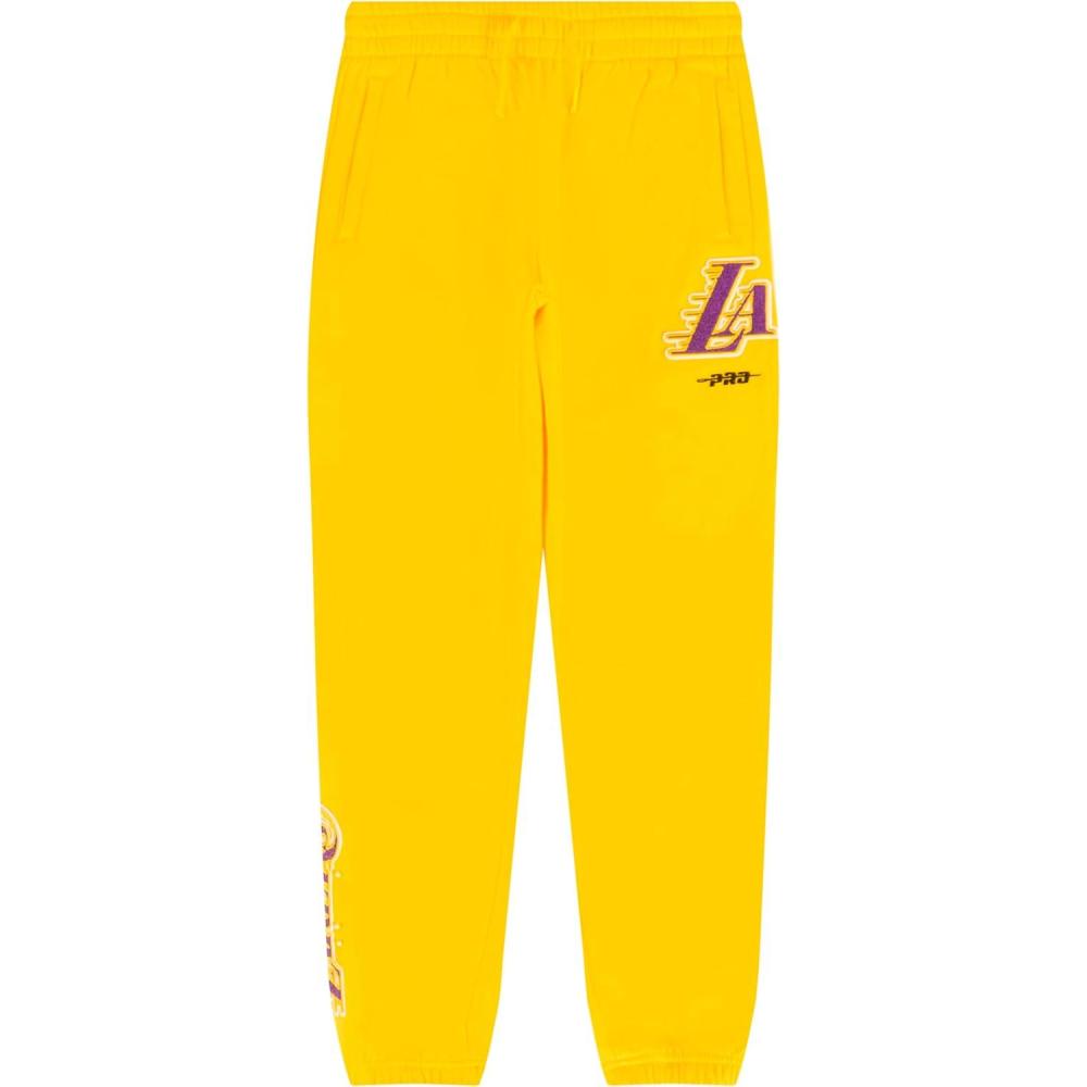 image:imagePro Standard NBA Boys Big Boys NBA Classic Chenille Fleece SweatpantYellow