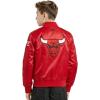 Pro Standard NBA boys Pro Standard Big Boys Nba Classic Chenille Satin Jacket(Red)