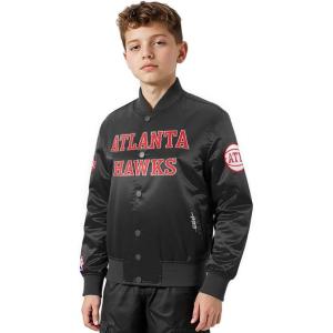 Pro Standard NBA boys Pro Standard Big Boys Nba Classic Chenille Satin Jacket(Black)