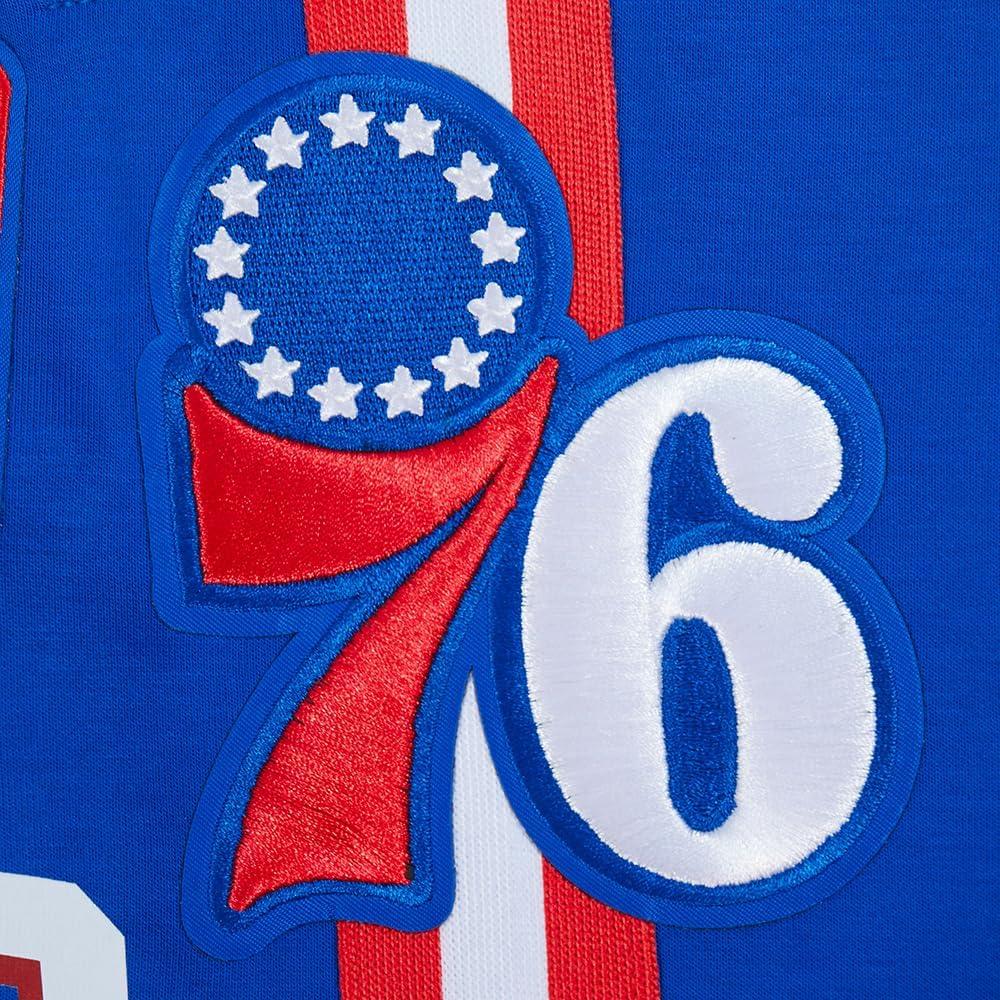 image:imageMens NBA Classic Chenille Cotton Double Knit Athletic ShortRoyal BlueRed