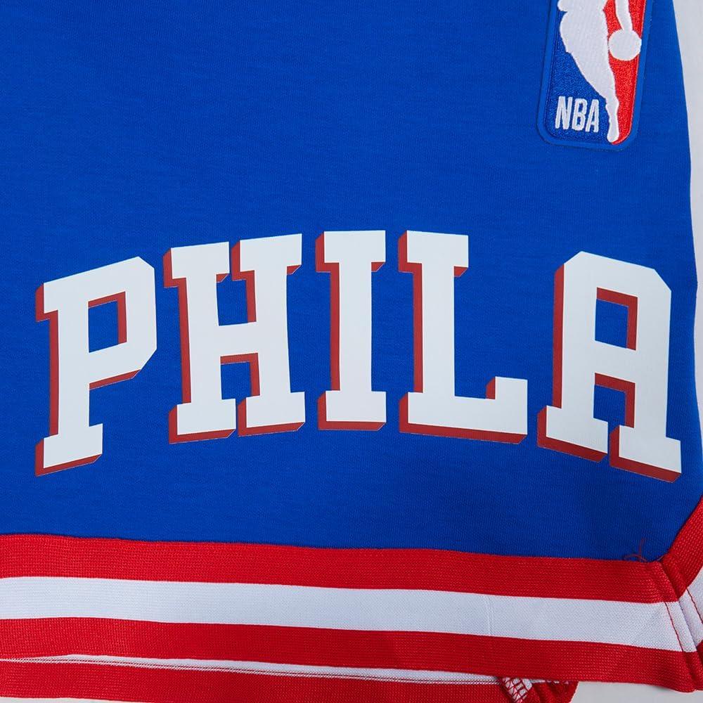 image:imageMens NBA Classic Chenille Cotton Double Knit Athletic ShortRoyal BlueRed