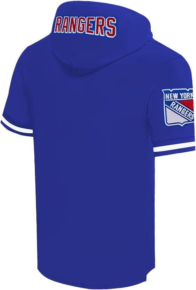 image:imagePro Standard NHL mens Mens Nhl Classic Chenille Cotton Double Knit Short Sleeve HoodieTeam Color