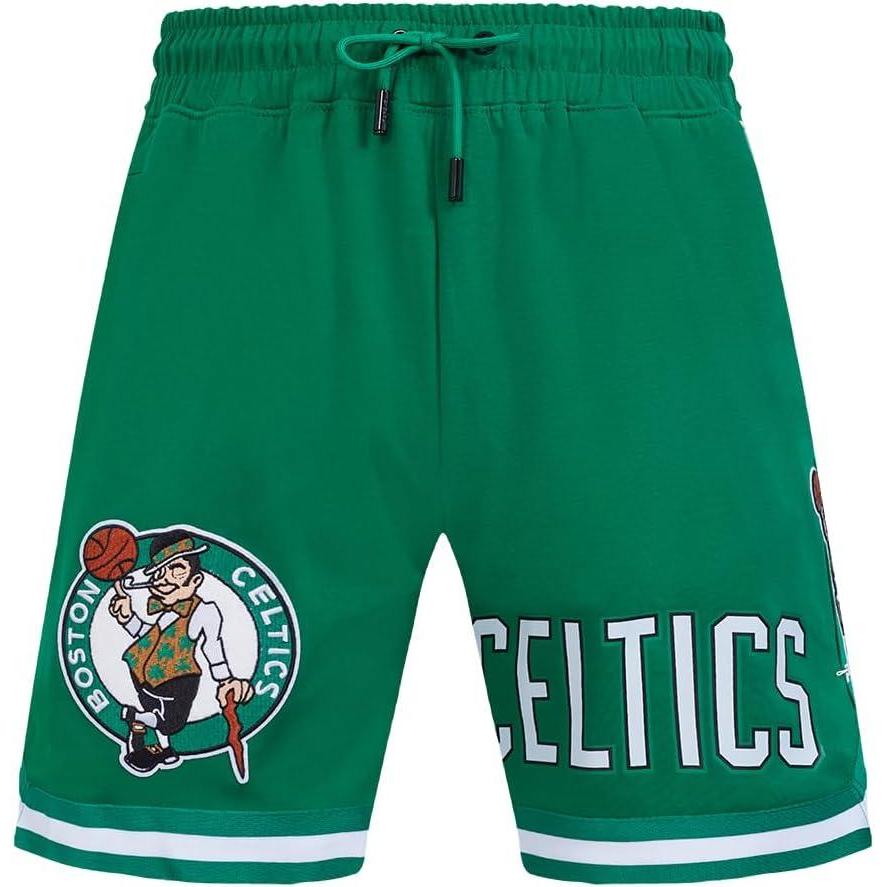 image:imageMens NBA Classic Chenille Cotton Double Knit Athletic ShortGreen