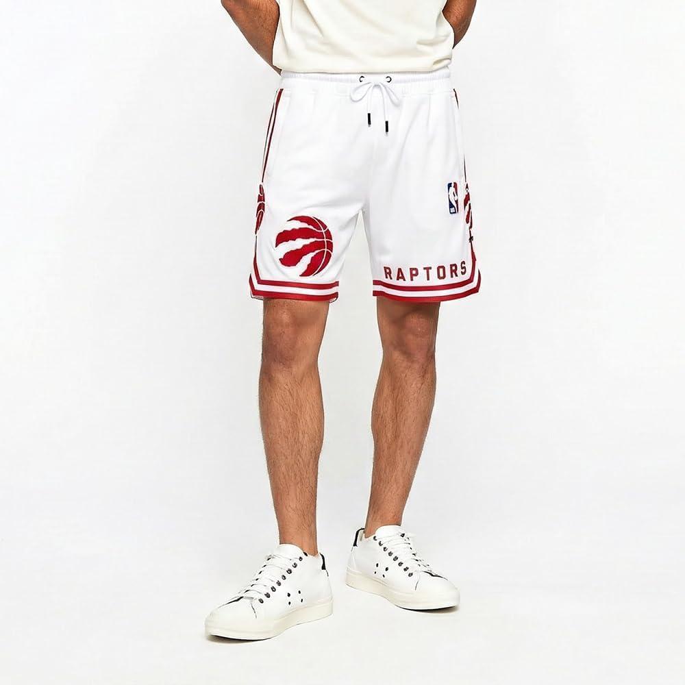 image:imageMens NBA Classic Chenille Cotton Double Knit Athletic ShortWhiteRed