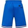 Mens NBA Classic Chenille Cotton Double Knit Athletic Short(Royal Blue)