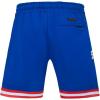 Mens NBA Classic Chenille Cotton Double Knit Athletic Short(Royal Blue/Red)
