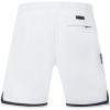 Mens NBA Classic Chenille Cotton Double Knit Athletic Short(White/Royal Blue)