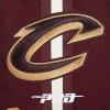 Mens NBA Classic Chenille Cotton Double Knit Athletic Short(Wine)