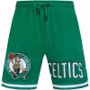 Mens NBA Classic Chenille Cotton Double Knit Athletic Short(Green)