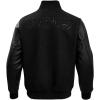 Pro Standard Mens NFL New Orleans Saints Classic Triple Black Varsity Jacket XL