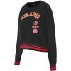 Pro Standard Womens NBA Retro Classics Brushed Back French Terry Crewneck Sweatshirt(Black)