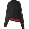 Pro Standard Womens NBA Retro Classics Brushed Back French Terry Crewneck Sweatshirt(Black)