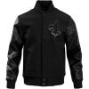 Pro Standard Mens NFL New Orleans Saints Classic Triple Black Varsity Jacket XL