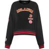 Pro Standard Womens NBA Retro Classics Brushed Back French Terry Crewneck Sweatshirt(Black)
