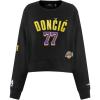 Pro Standard NBA womens Womens Nba Los Angeles Lakers Luka Doncic Classic Player Brushed Back French Terry Crewneck Sweatshirt