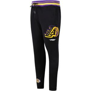 Pro Standard Mens NBA Mash Up Rib Sweatpant(Black/Purple)