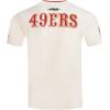 Retro Cascade San Francisco 49ers Men’s Ringer Tee (Eggshell/ Red) by Pro Standard(Eggshell/ Red)