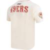 Retro Cascade San Francisco 49ers Men’s Ringer Tee (Eggshell/ Red) by Pro Standard(Eggshell/ Red)