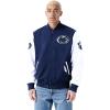 Pro Standard Mens College Classic Chenille Wool Varsity Jacket(Midnight Navy/White)