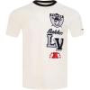 Retro Cascade NFL Las Vegas Raiders Men’s Ringer Tee (Eggshell/Black) by Pro Standard(Eggshell/ Black)
