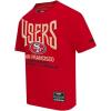 San Francisco 49ers City Tour 2.0 Men’s Cotton Drop Shoulder Tee by Pro Standard(Red)
