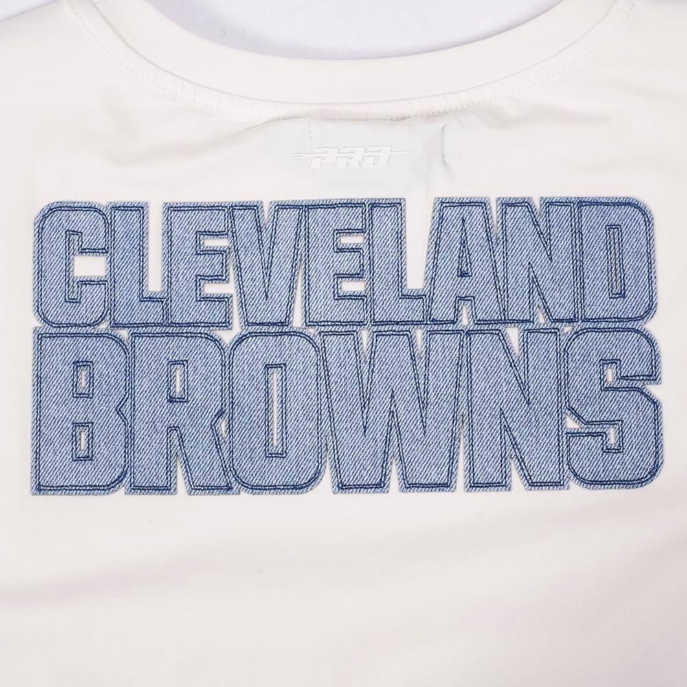 image:imageCleveland Browns Varsity Blues Womens Boxy Tee by Pro StandardLinen