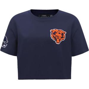 Chicago Bears Mashup Women’s Boxy Tee in Midnight Navy by Pro Standard(Midnight Navy)