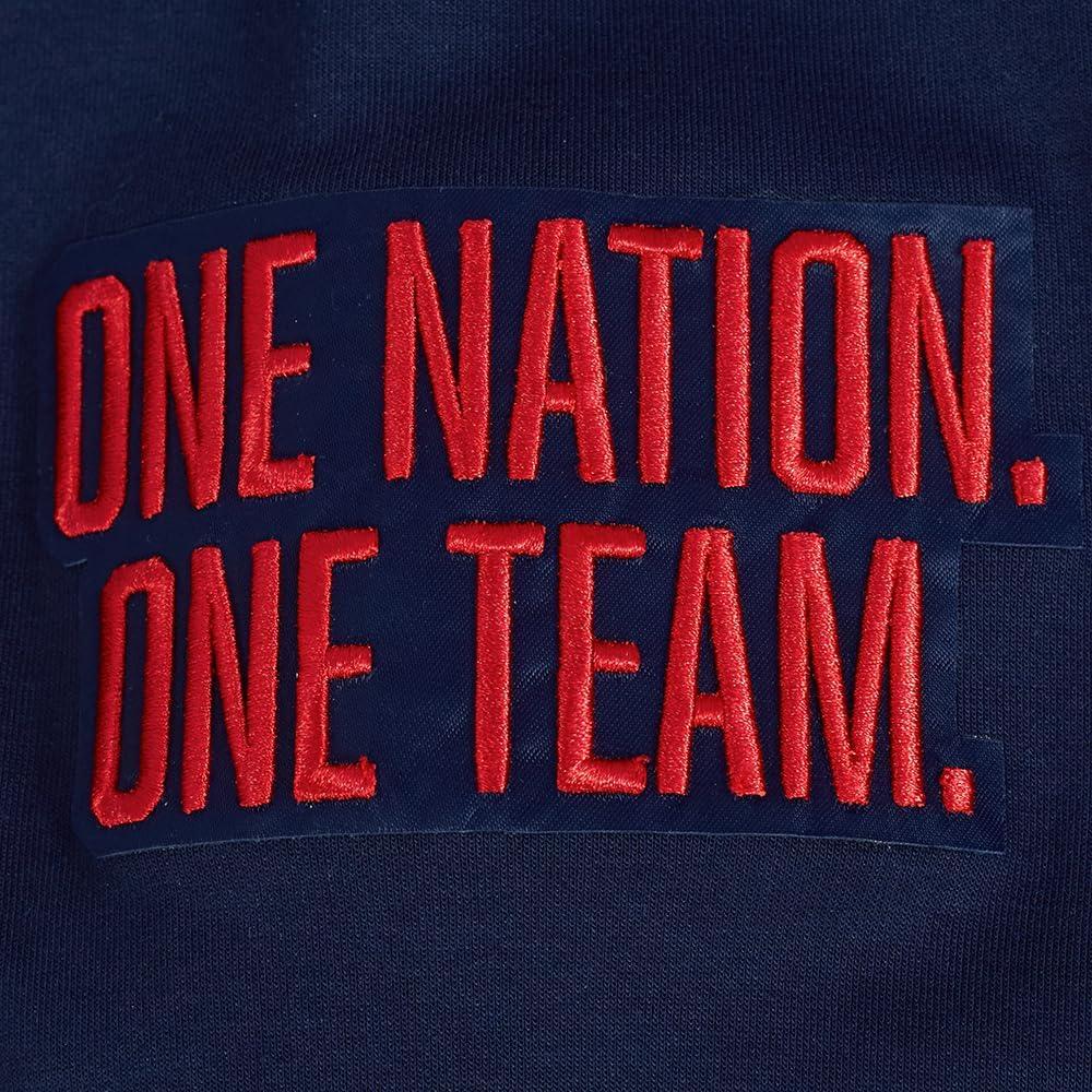 image:imagePro Standard National Teams mens Mens Usmnt Classic Chenille Cotton Double Knit Full Zip HoodieMidnight Navy