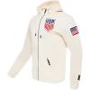 Pro Standard National Teams mens Mens Usmnt Classic Chenille Cotton Double Knit Full Zip Hoodie(Eggshell)