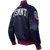 Pro Standard National Teams mens Mens Usmnt Classic Chenille Satin Jacket(Midnight Navy/Red/Midnight Navy)