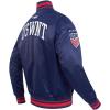 Pro Standard National Teams mens Mens Uswnt Stars Classic Chenille Satin Jacket(Midnight Navy/Red/Midnight Navy)