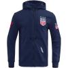 Pro Standard Mens U.S. Soccer Classic Chenille Full Zip Hoodie(Midnight Navy)
