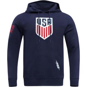 Pro Standard Mens U.S. Soccer Classic Chenille Pull Over Hoodie(Midnight Navy)