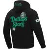 Pro Standard Mens NBA Classic Chenille Pull Over Hoodie(Red/Black)