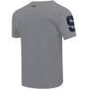 Mens College Classic Chenille Short Sleeve Tee(Gray)