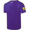 Mens College Classic Chenille Short Sleeve Tee(Purple)