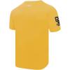 Mens College Classic Chenille Short Sleeve Tee(Yellow)