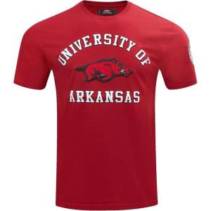 Mens College Classic Chenille Short Sleeve Tee(Cardinal Red)